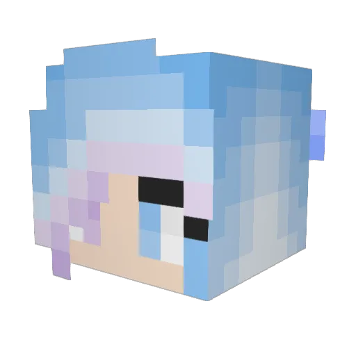 estevanmuffin Minecraft avatar head, 3D render