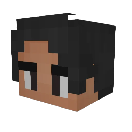 estexleo Minecraft avatar head, 3D render