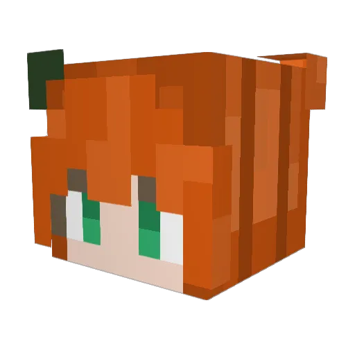 estheroliviaa Minecraft avatar head, 3D render
