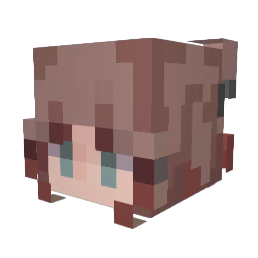 esthie06 Minecraft avatar head, 3D render