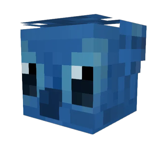 estichtv Minecraft avatar head, 3D render