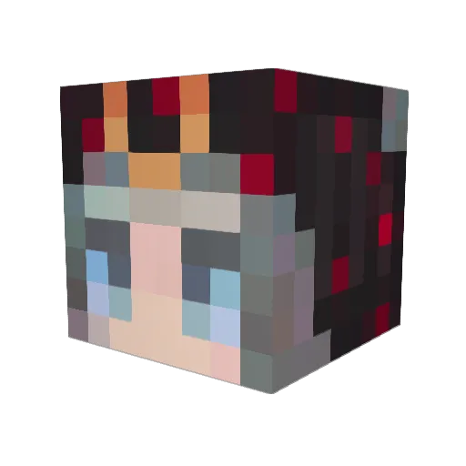 estidae Minecraft avatar head, 3D render