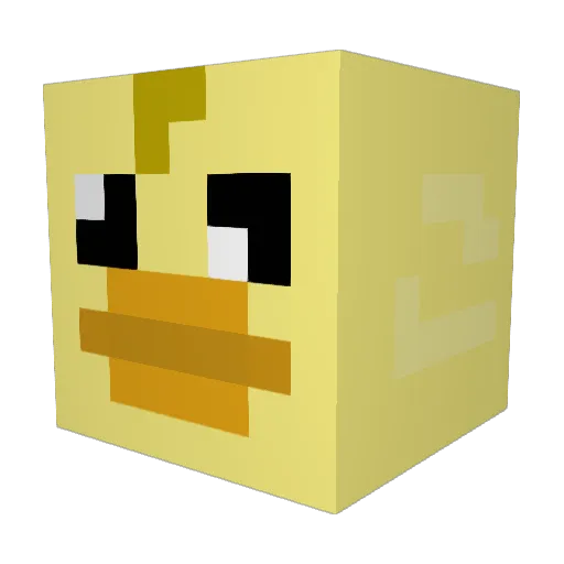 estii Minecraft avatar head, 3D render