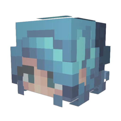 estllee Minecraft avatar head, 3D render