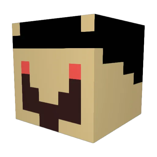 estoN12 Minecraft avatar head, 3D render