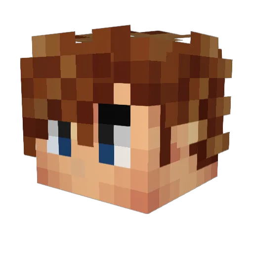 estodal Minecraft avatar head, 3D render