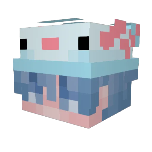 estratosferico Minecraft avatar head, 3D render