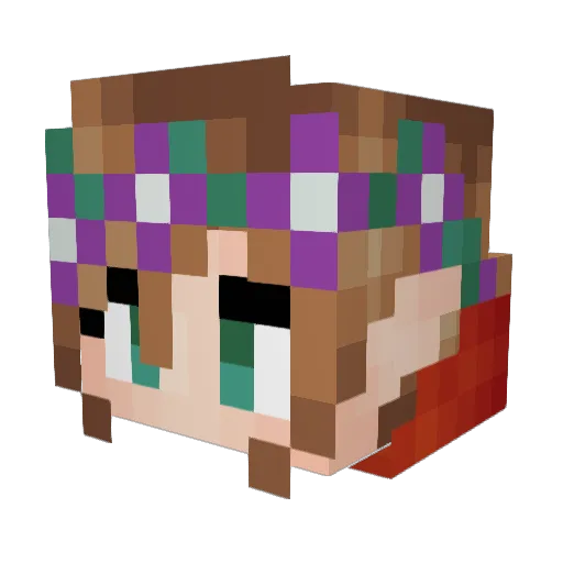 estrodjinn Minecraft avatar head, 3D render