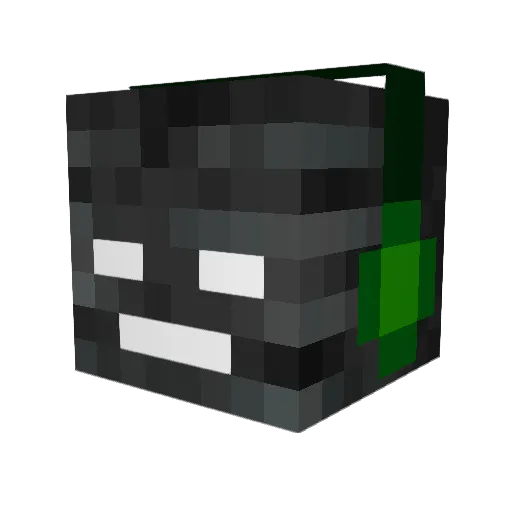 esub Minecraft avatar head, 3D render