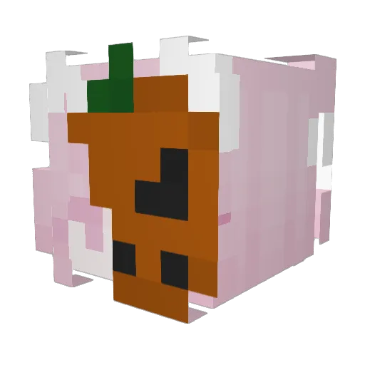 esynei Minecraft avatar head, 3D render