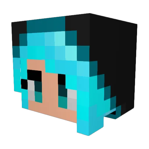 eszterbenko Minecraft avatar head, 3D render