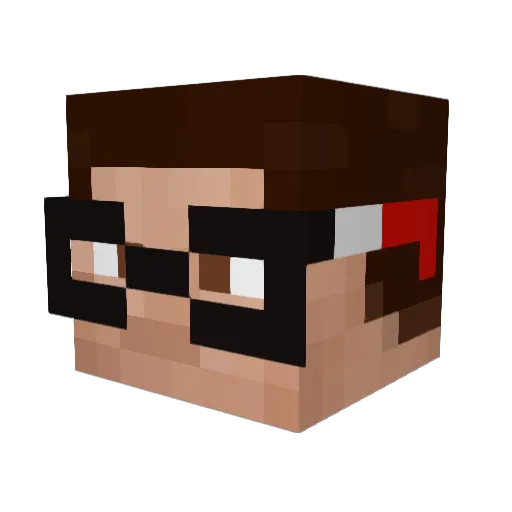 eta773 Minecraft avatar head, 3D render