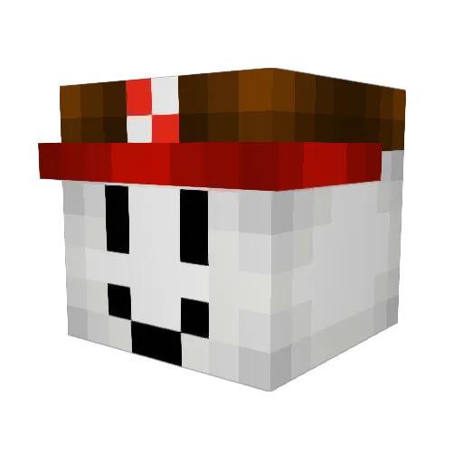 etbi Minecraft avatar head, 3D render