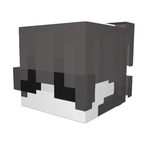 eterjijijija Minecraft avatar head, 3D render