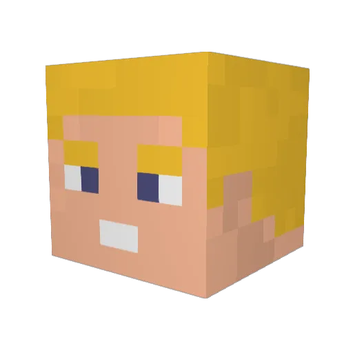 eternal_NeoD Minecraft avatar head, 3D render