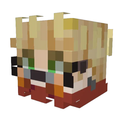eternal_blade69 Minecraft avatar head, 3D render
