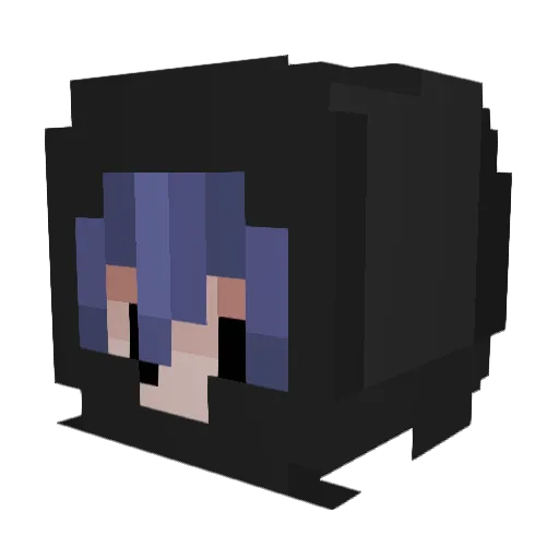eternalamaterasu Minecraft avatar head, 3D render