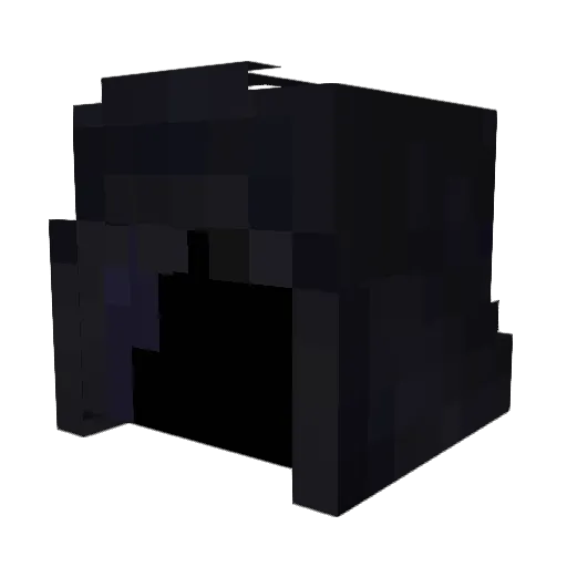 eternalhare Minecraft avatar head, 3D render