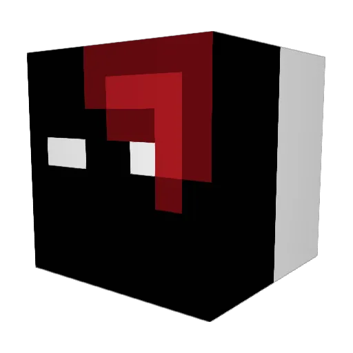 eternalthanos Minecraft avatar head, 3D render