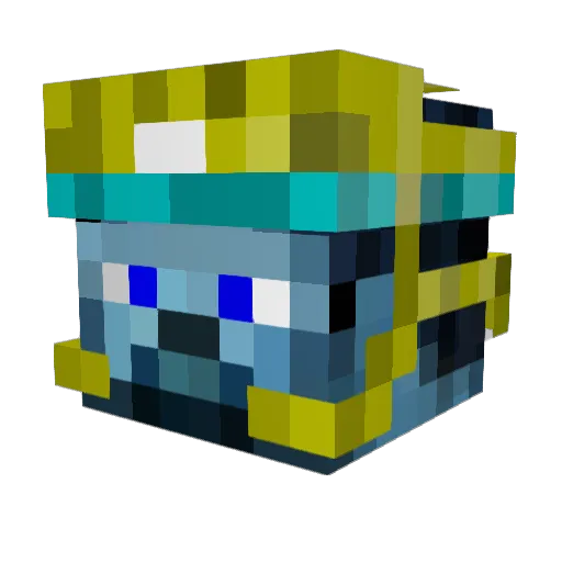 eternalvisitor Minecraft avatar head, 3D render