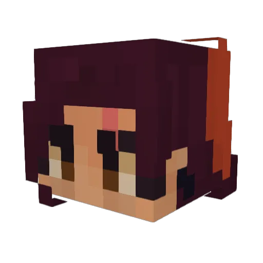eternalylost Minecraft avatar head, 3D render