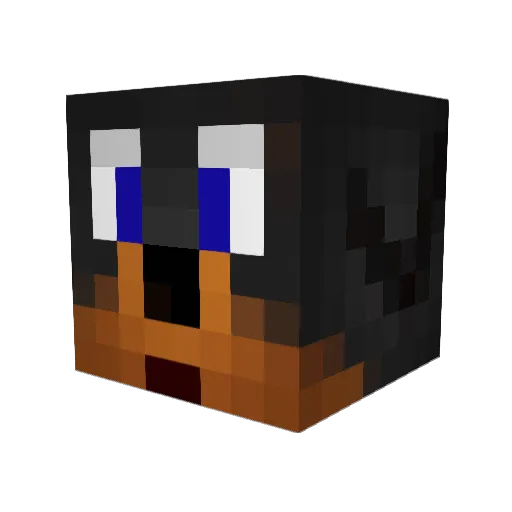 etevt2b Minecraft avatar head, 3D render