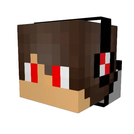 ethan500 Minecraft avatar head, 3D render