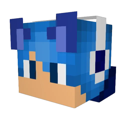 ethan_w Minecraft avatar head, 3D render