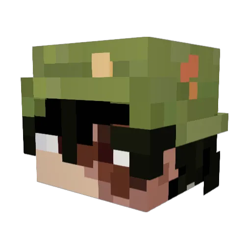 ethaneatsham Minecraft avatar head, 3D render