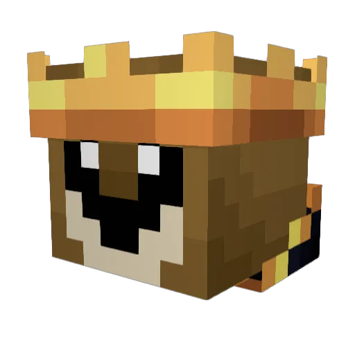 ethangotvessted Minecraft avatar head, 3D render