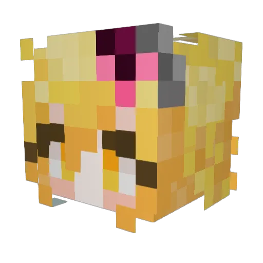 ethanol18 Minecraft avatar head, 3D render