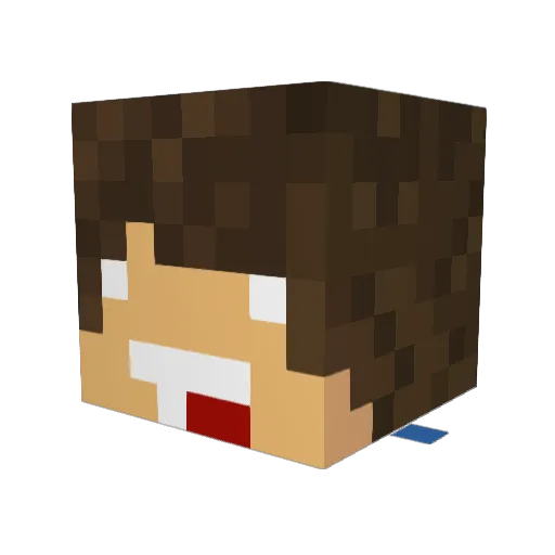 ethanratcliff Minecraft avatar head, 3D render