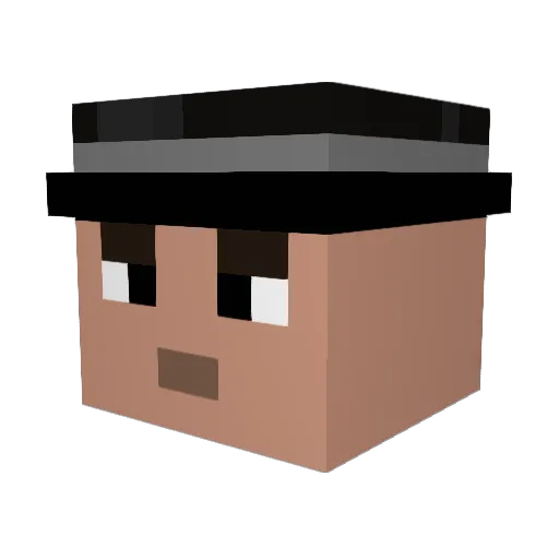ethansvengence Minecraft avatar head, 3D render