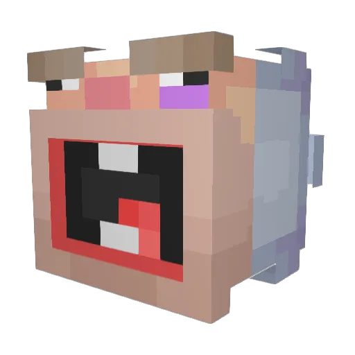 ethantengan69 Minecraft avatar head, 3D render
