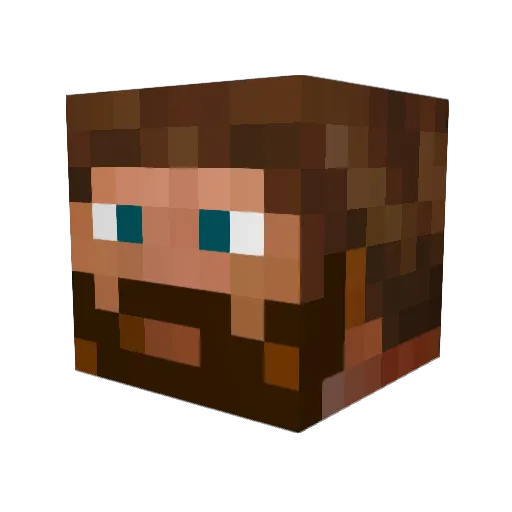 ethantful Minecraft avatar head, 3D render