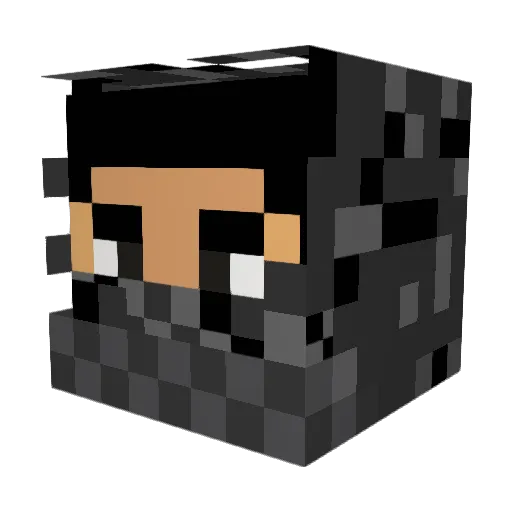 ethanxyz Minecraft avatar head, 3D render