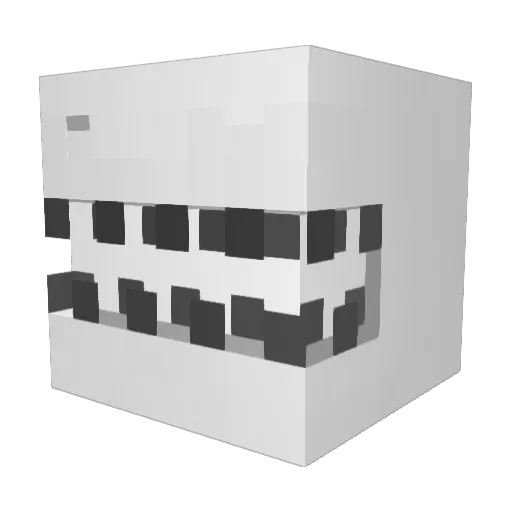 etharn Minecraft avatar head, 3D render