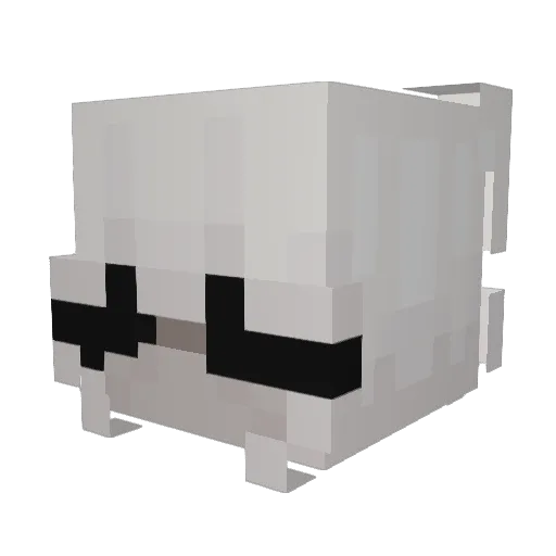 etherchicken Minecraft avatar head, 3D render