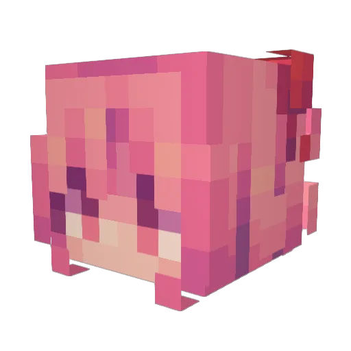ethereaelle Minecraft avatar head, 3D render