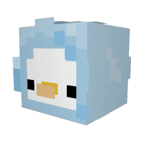 etherealfather Minecraft avatar head, 3D render