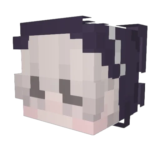 ethereeeal Minecraft avatar head, 3D render