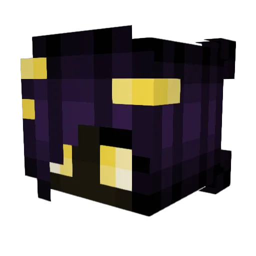 etherward Minecraft avatar head, 3D render