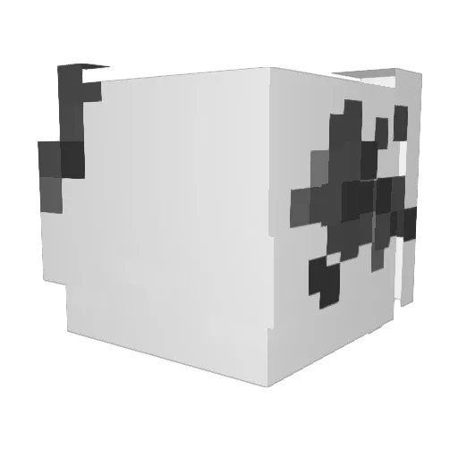 etherwhy Minecraft avatar head, 3D render