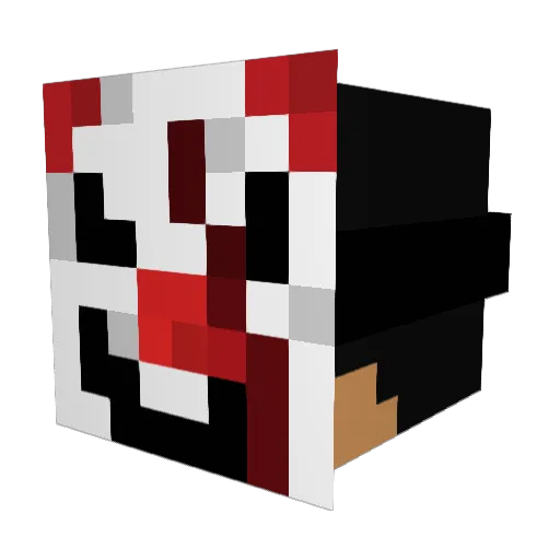 ethic57 Minecraft avatar head, 3D render