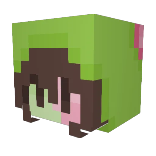 ethmurr Minecraft avatar head, 3D render