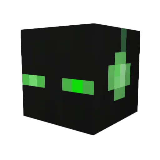 etholden Minecraft avatar head, 3D render