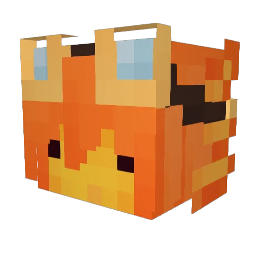 ethvral Minecraft avatar head, 3D render