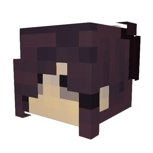 ethyeral Minecraft avatar head, 3D render