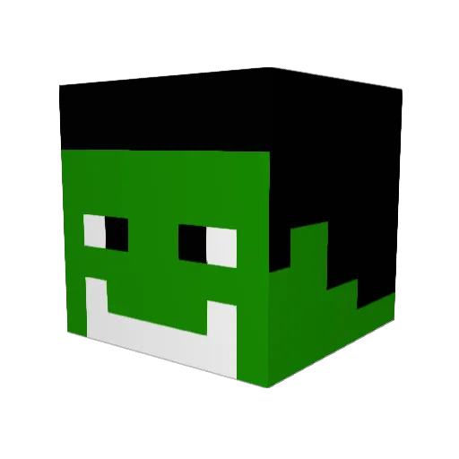 etienne93220 Minecraft avatar head, 3D render