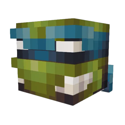 etiennejedusor Minecraft avatar head, 3D render